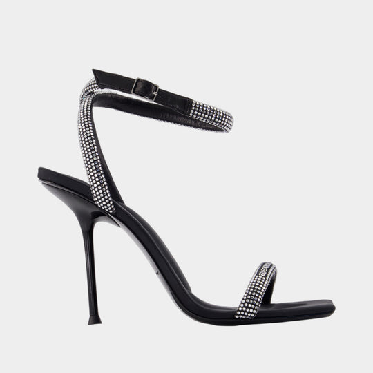 Julie 105mm Sandals - Alexander Wang - Synthetic - Black