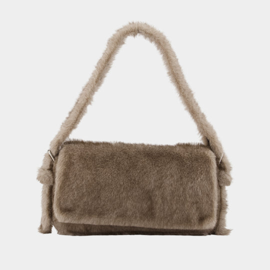 Ricco Slim Flap Shoulder Bag - Alexander Wang - Leather - Grey