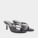 Courtney 65mm Sandals - Alexander Wang - Satin - Black