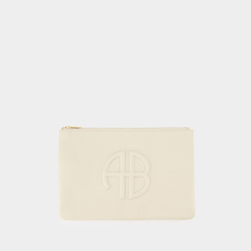 Lili Pouch - ANINE BING - Leather - Beige