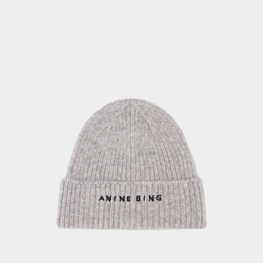 Elia Beanie - ANINE BING - Wool - Grey