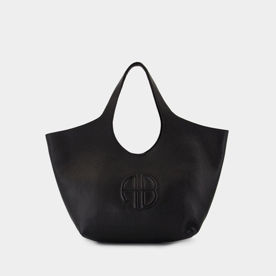 Medium Lili Tote Bag - ANINE BING - Leather - Black