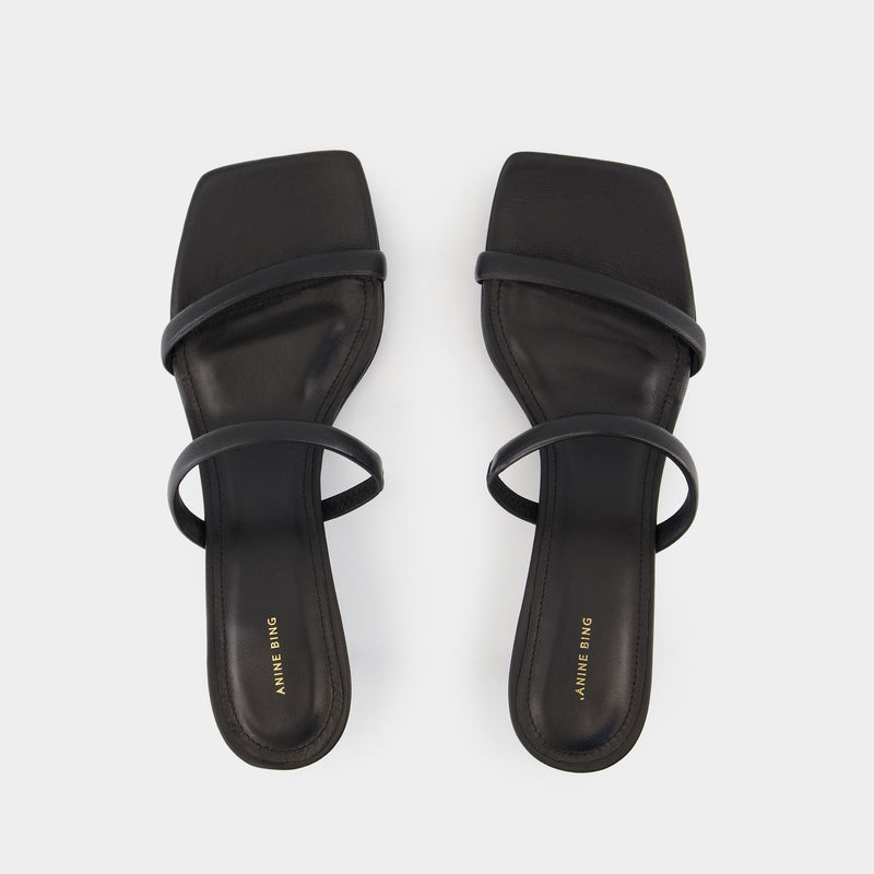 Hilda Mule - ANINE BING - Leather - Black
