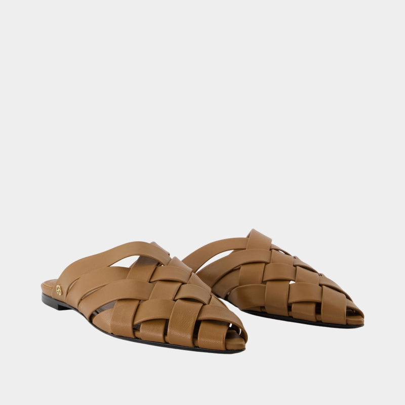 Eve Mules Shoes - ANINE BING - Leather - Brown