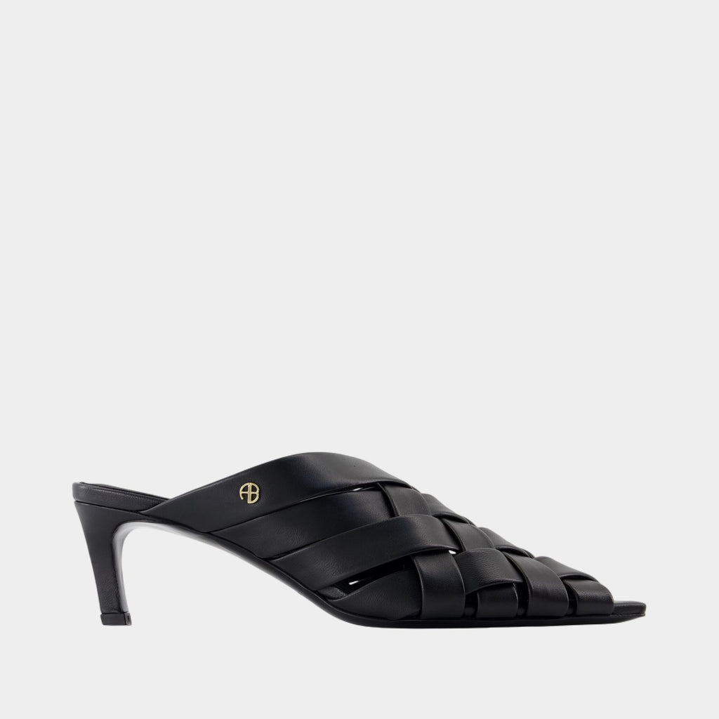 サンダル・ミュール Eve Mules  Black Sandals - ANINE BING - Leather - Black Eve Mules Black Sandals - ANINE BING - Leather - Black