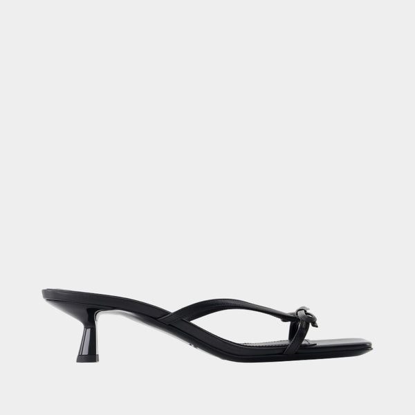 サンダル・ミュール ANINE BING Jackie Sandals - ANINE BING - Leather - Black Jackie Sandals - ANINE BING - Leather - Black
