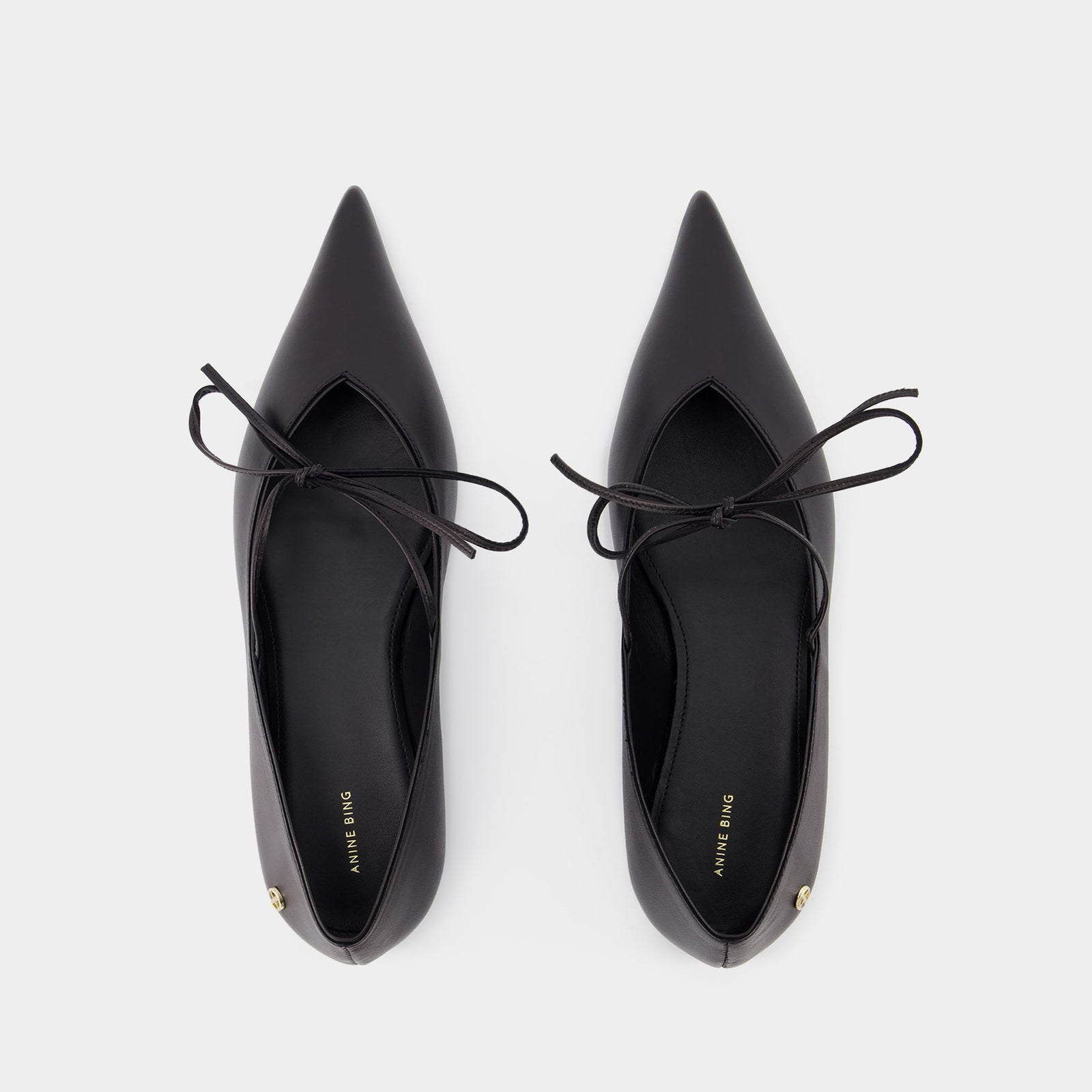 Nikki Ballerinas ANINE BING Leather Black