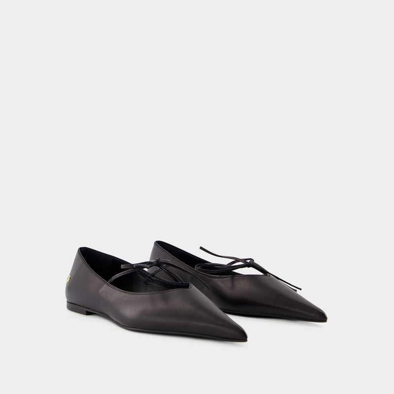 Nikki Ballerinas - ANINE BING - Leather - Black