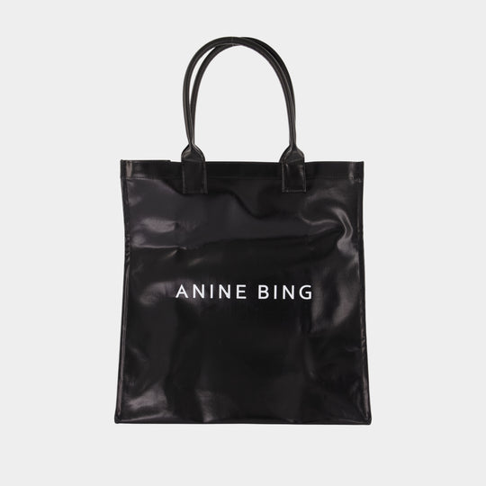 Leonie Tote Bag - ANINE BING - Cotton - Black