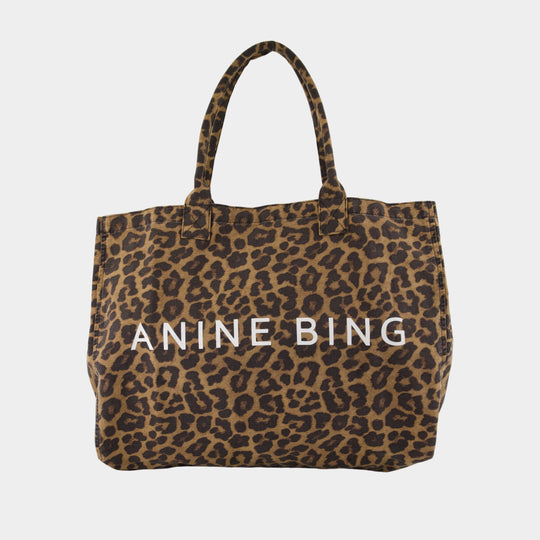 Leo Shopper Bag - ANINE BING - Cotton - Black