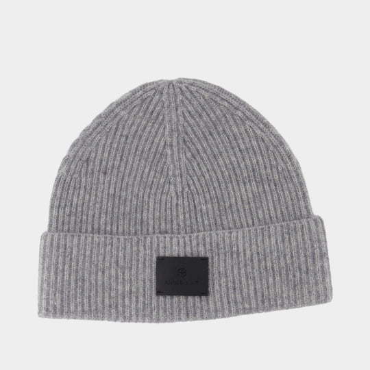 Carley Beanie - ANINE BING - Cashmere - Grey