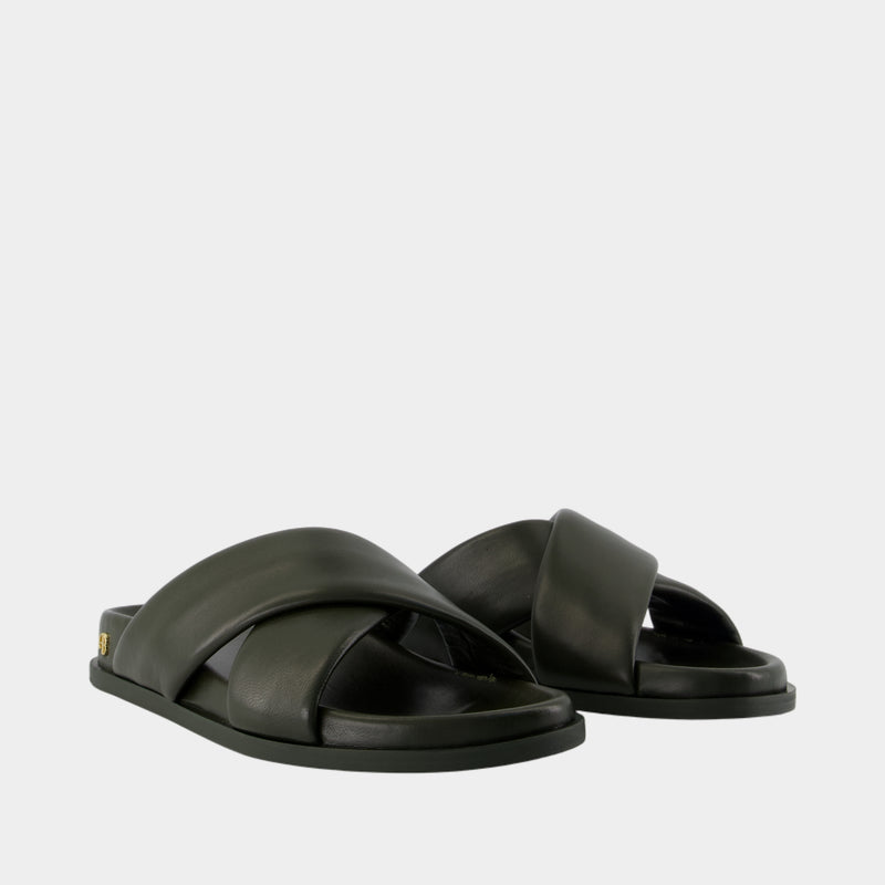 Emi Sandals - ANINE BING - Leather - Green