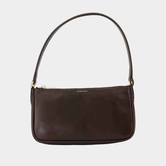 Mini Elly Shoulder Bag - ANINE BING - Leather - Brown