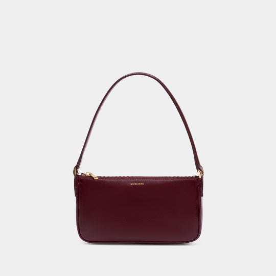 Mini Elly Shoulder Bag - ANINE BING - Leather - Burgundy