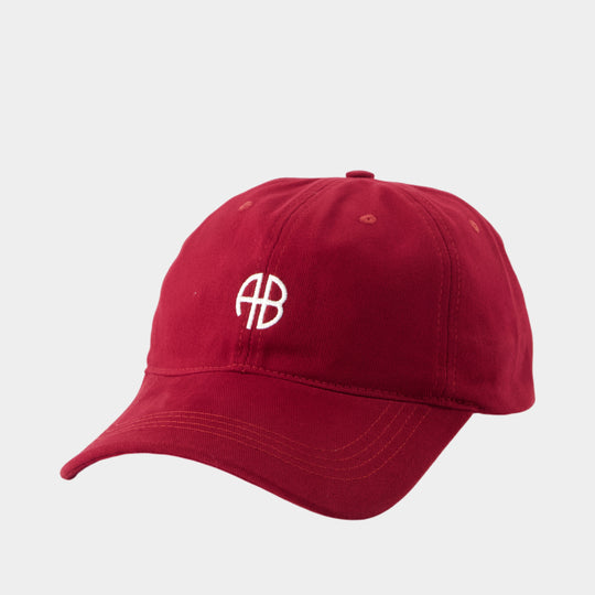 Jeremy Baseball Cap - ANINE BING - Cotton - Burgundy