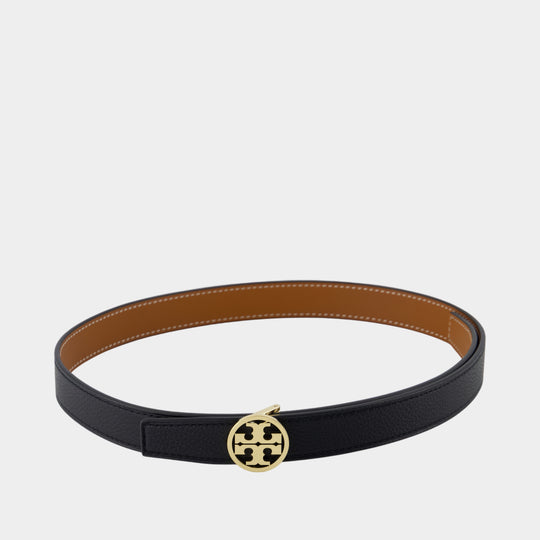 1" Miller Reversible Belt - Tory Burch - Leather - Black