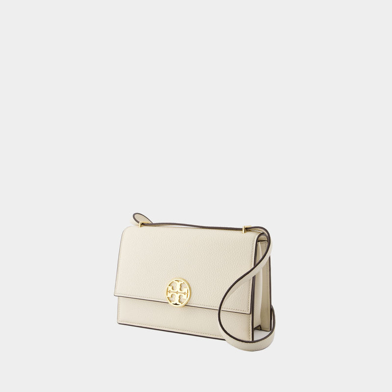 Miller Shoulder Bag - Tory Burch - Leather - Light Cream