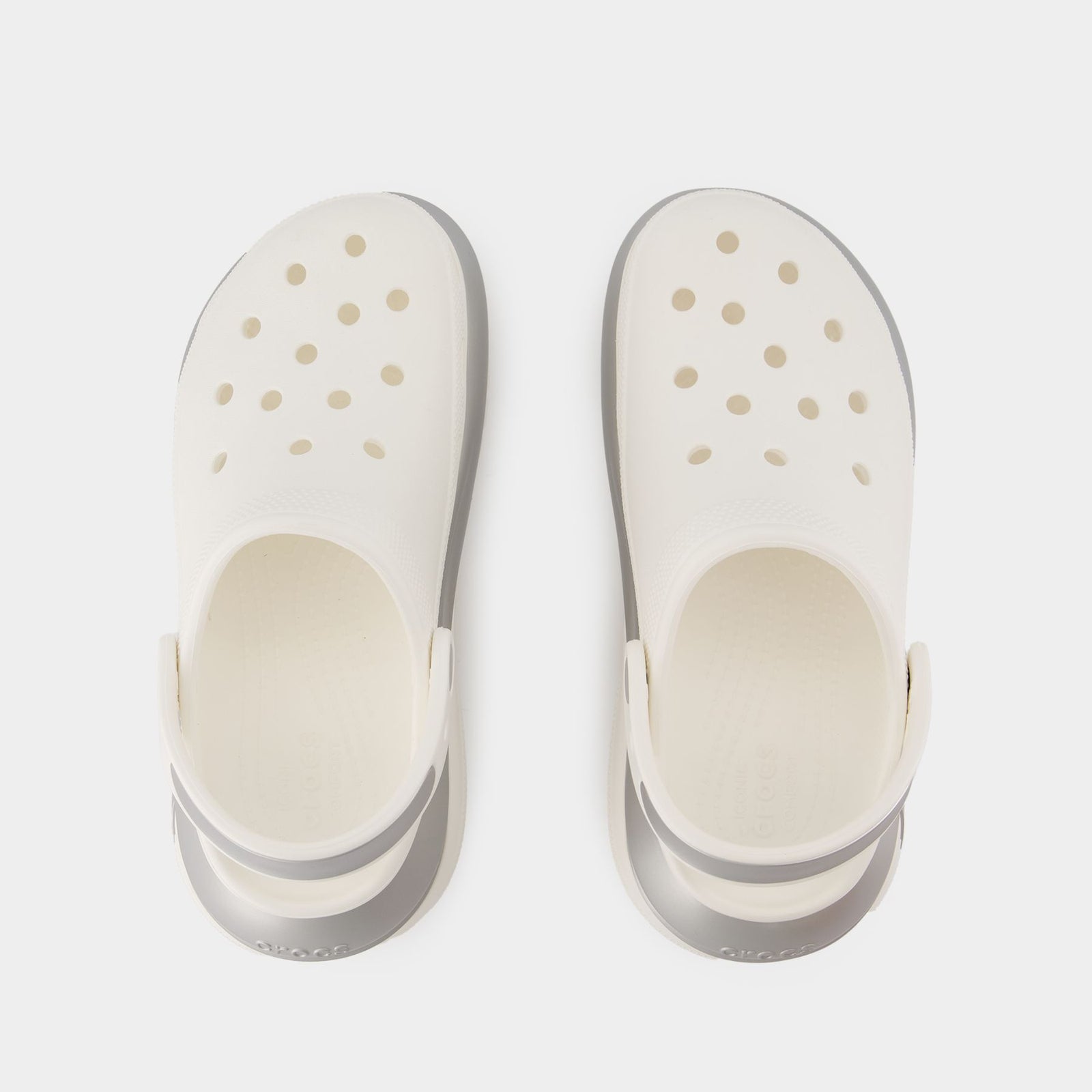 Mega Crush Sandals - Crocs - Synthetic - White/Silver Mega Crush Sandals - Crocs - Synthetic - White/Silver