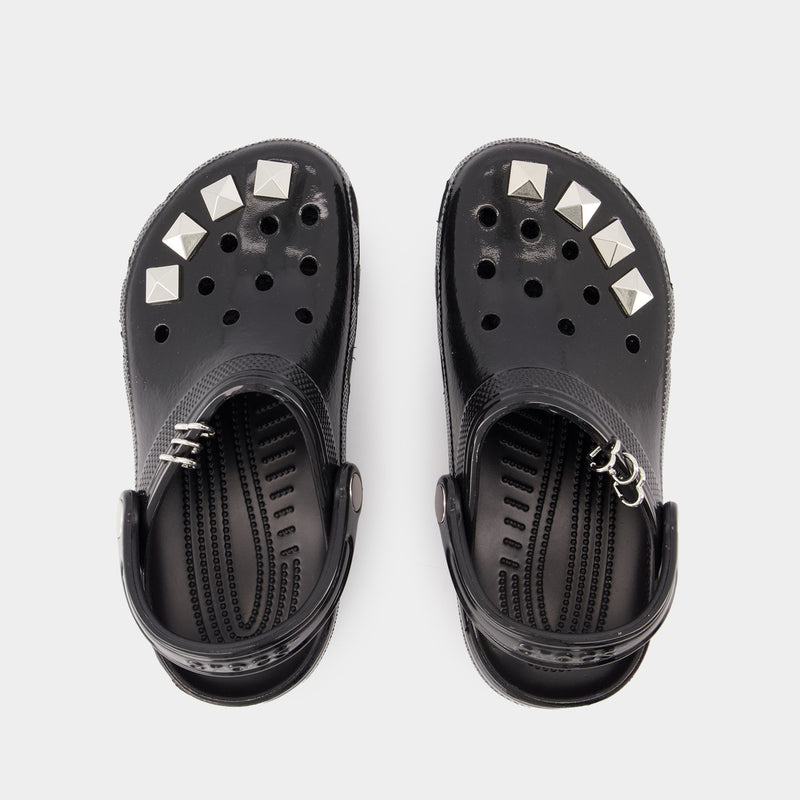 Classic Studded Sandals Crocs Synthetic Black