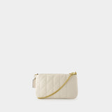 Pouch Crossbody - Coach - Leather - Beige