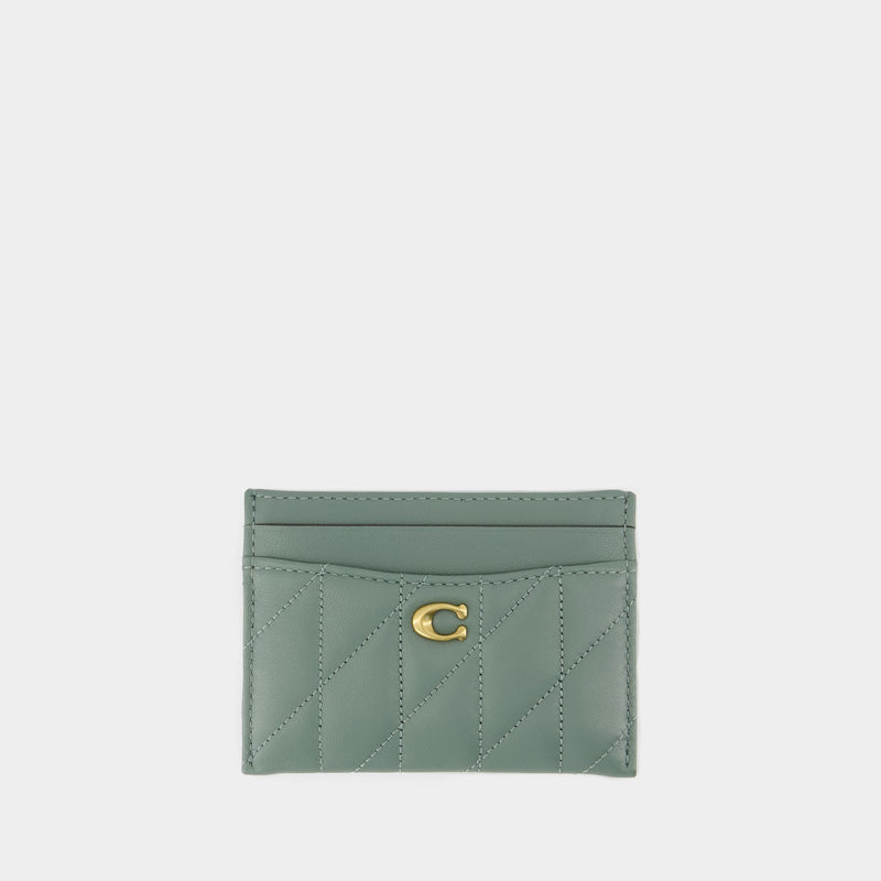 Essential Card Holder - Coach - Leather - Green Essential Card Holder - Coach - Leather - Green