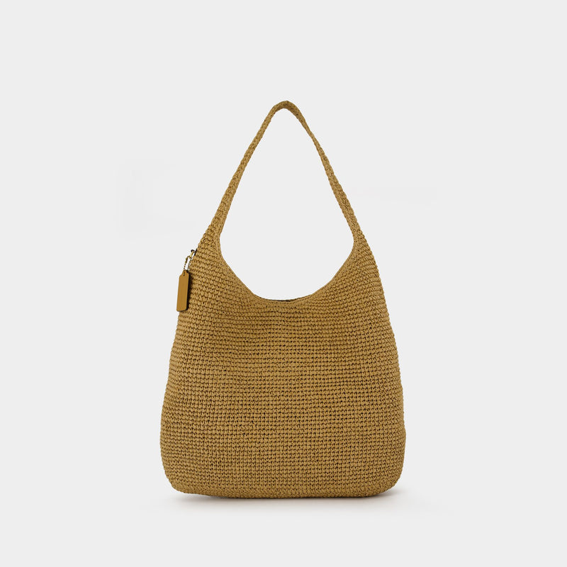 Straw Brooklyn 39 Shoulder Bag - Coach - Cotton - Neutral