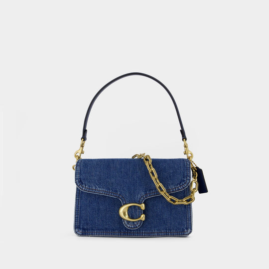 Tabby Shoulder Bag - Coach - Cotton - Blue