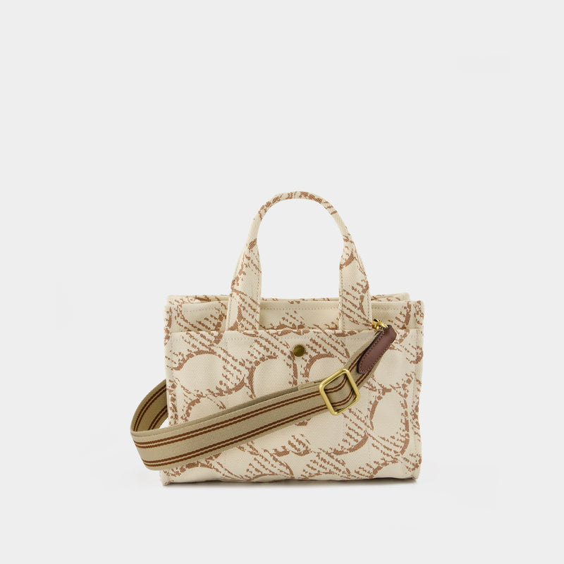Maxi Signature Canvas Cargo Tote 26 Bag - Coach - Cotton - Neutral