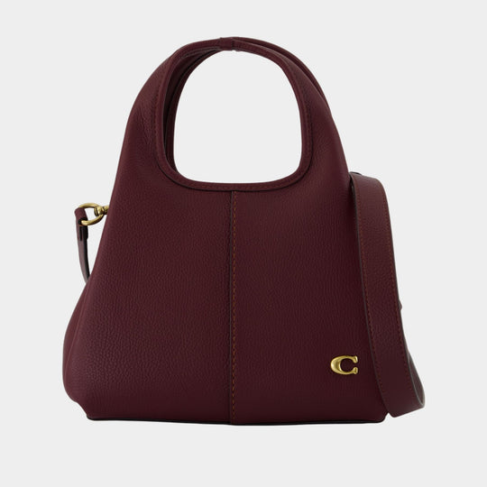 Lana 23 Shoulder Bag - Coach - Leather - Burgundy