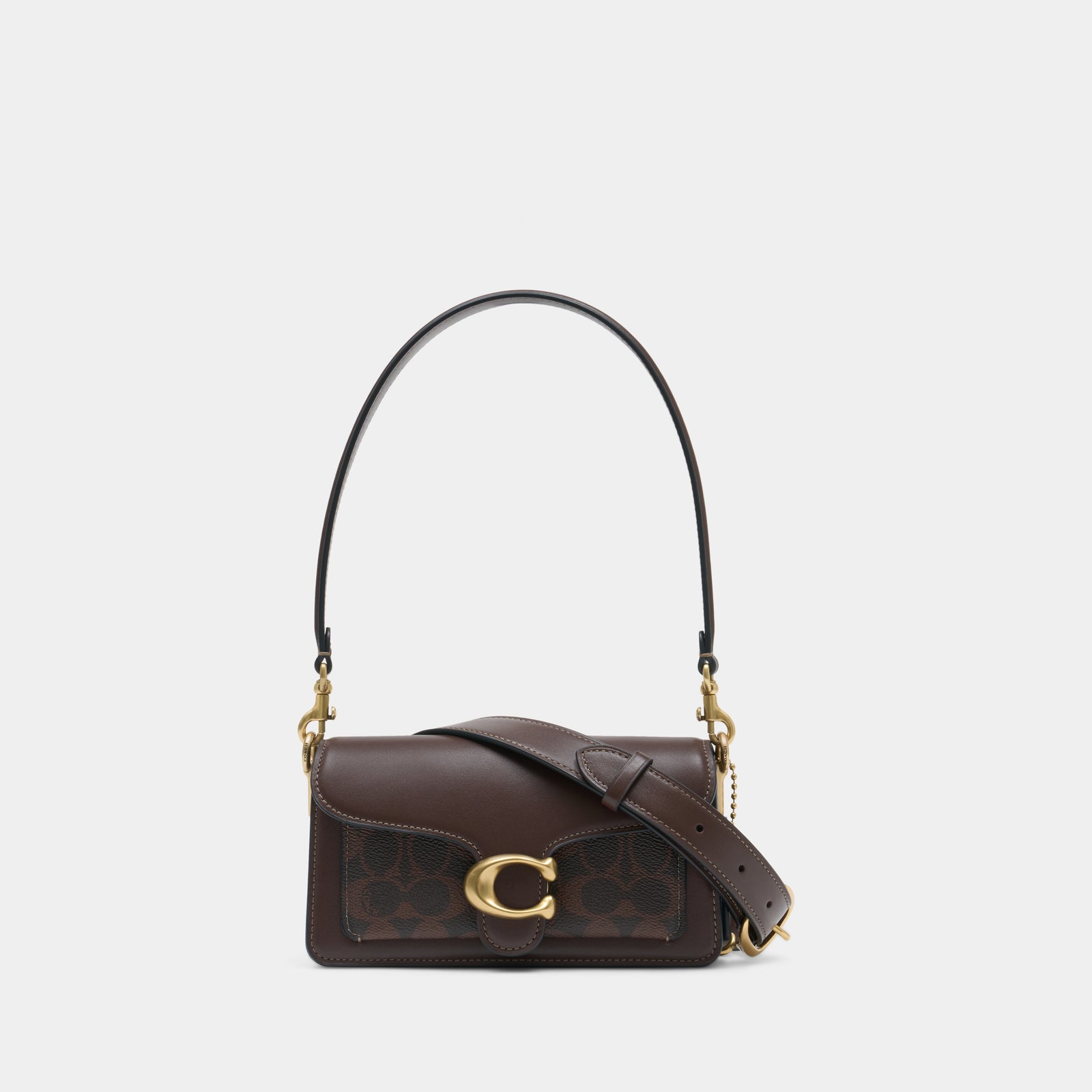 COACH ダークブラウン モノグラムバッグ Signature Tabby 20 Refresh Shoulder Bag - Coach - Canvas - Brown