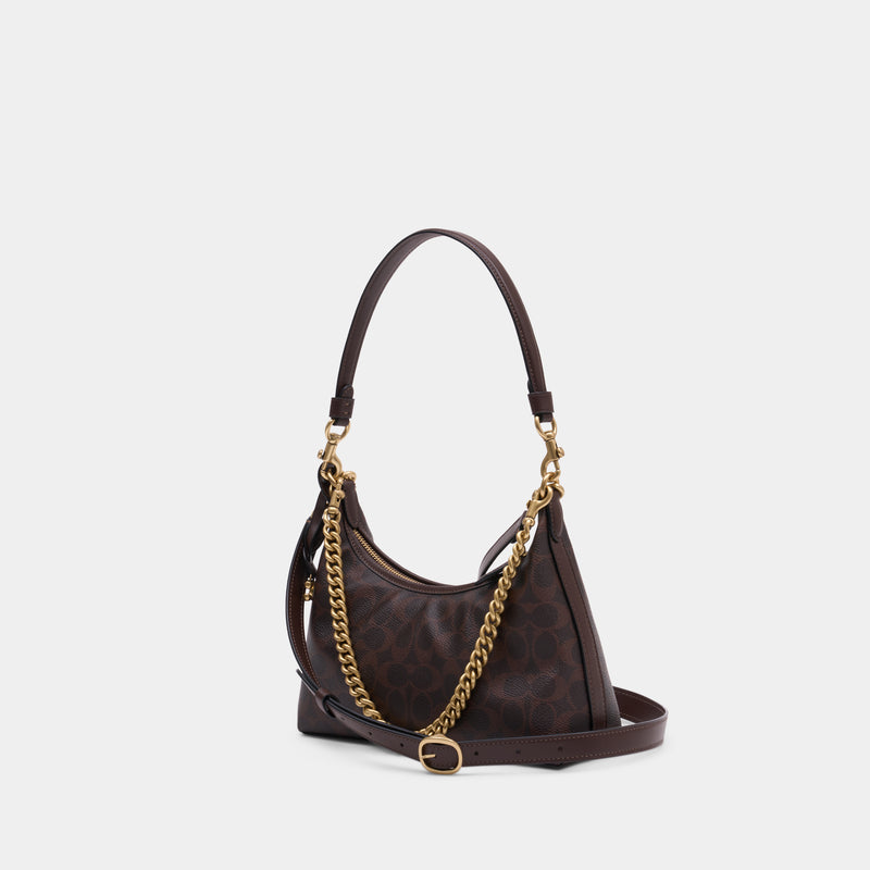 Signature Juliet 25 Shoulder Bag - Coach - Canvas - Brown