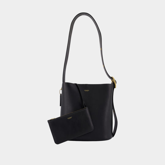 Bleecker Shoulder Bag - Coach - Leather - Black