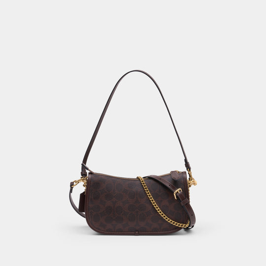 Signature Waverly Crossbody - Coach - Canvas - Brown