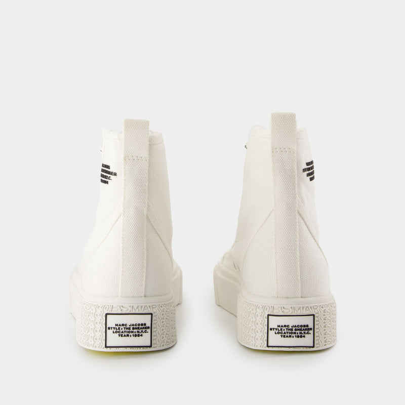 The High Top Sneakers - Marc Jacobs - Cotton - White