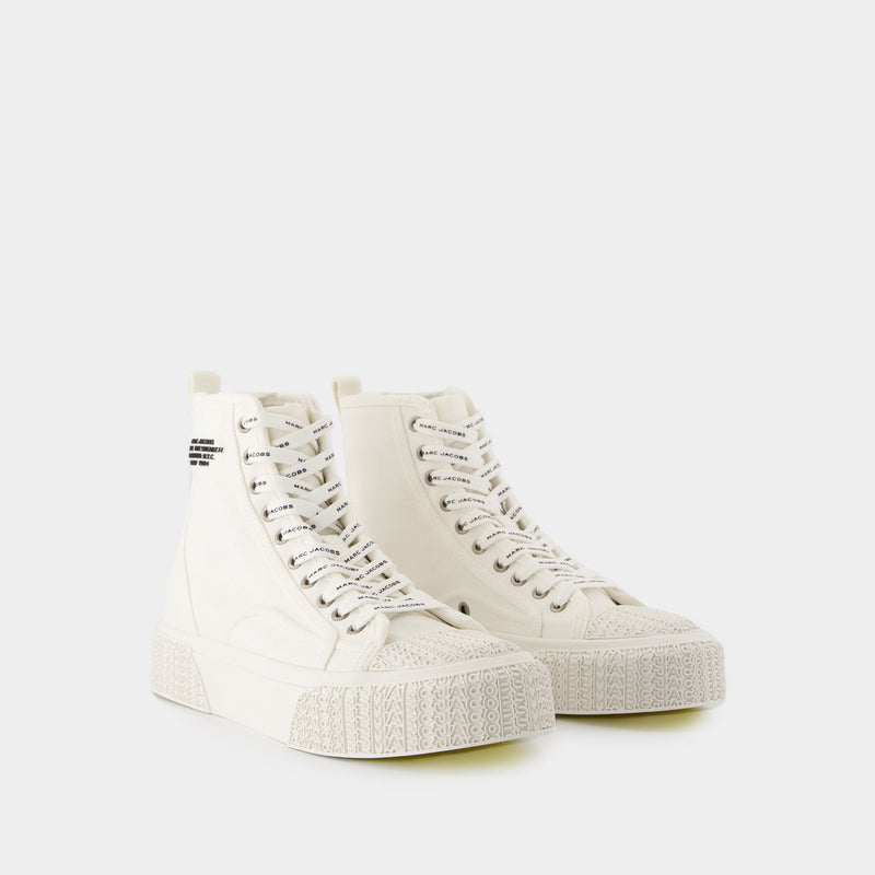 The High Top Sneakers - Marc Jacobs - Cotton - White