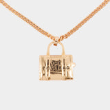 The Tote Bag Necklace - Marc Jacobs - Metal - Rose Gold