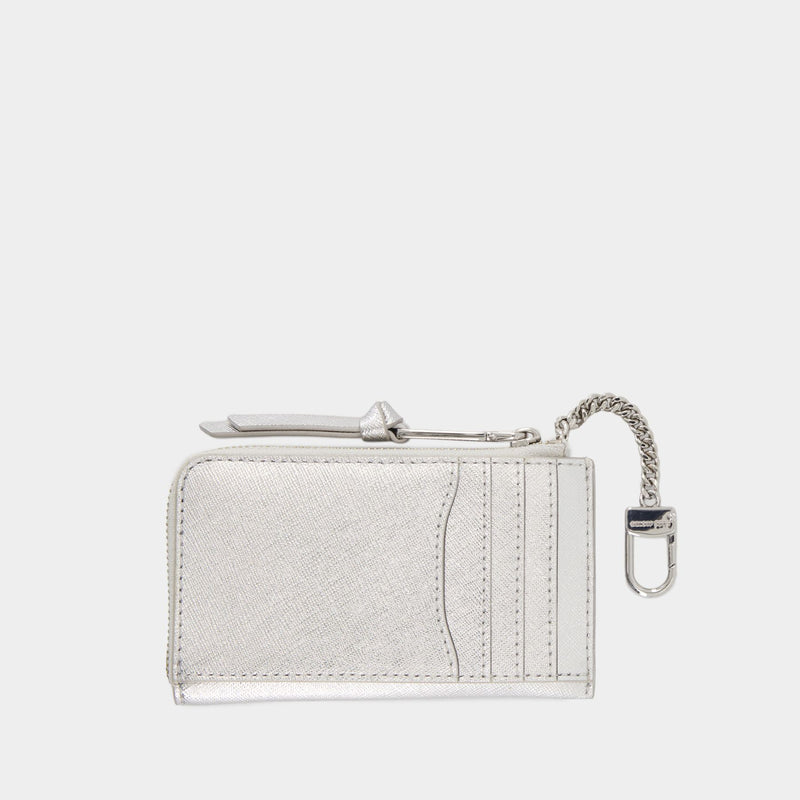 The Top Zip Wallet - Marc Jacobs - Leather - Silver