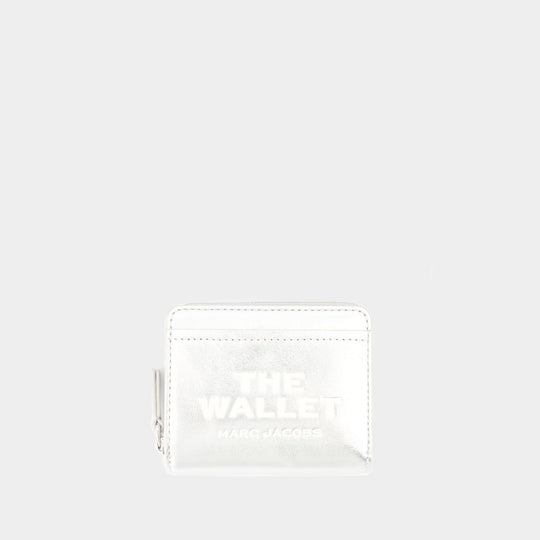 The Mini Compact Wallet - Marc Jacobs - Leather - Silver