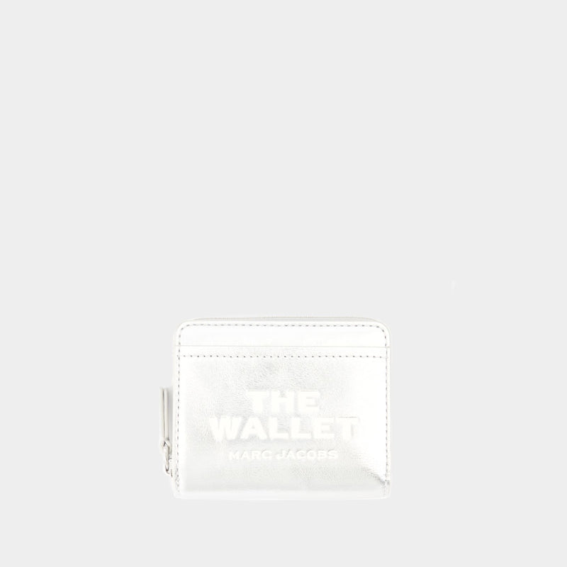 The Mini Compact Wallet - Marc Jacobs - Leather - Silver