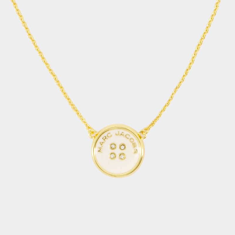 Button Pendant Necklace - Marc Jacobs - Metal - Gold