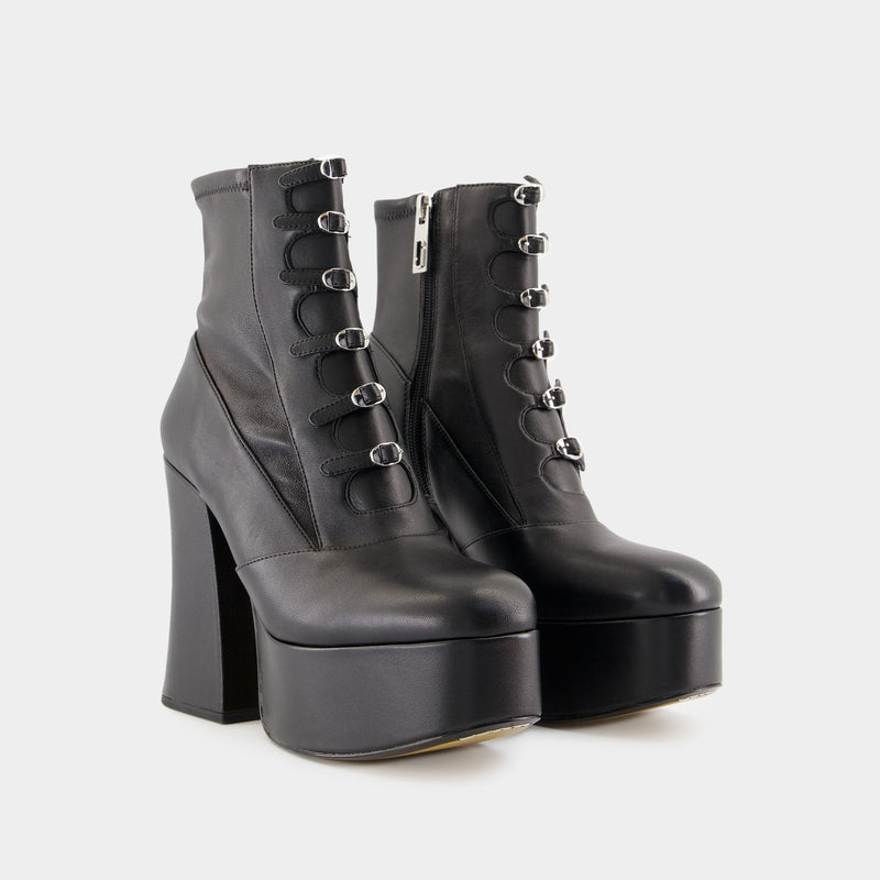 The Kiki Stretch Ankle Boots - Marc Jacobs - Leather - Black