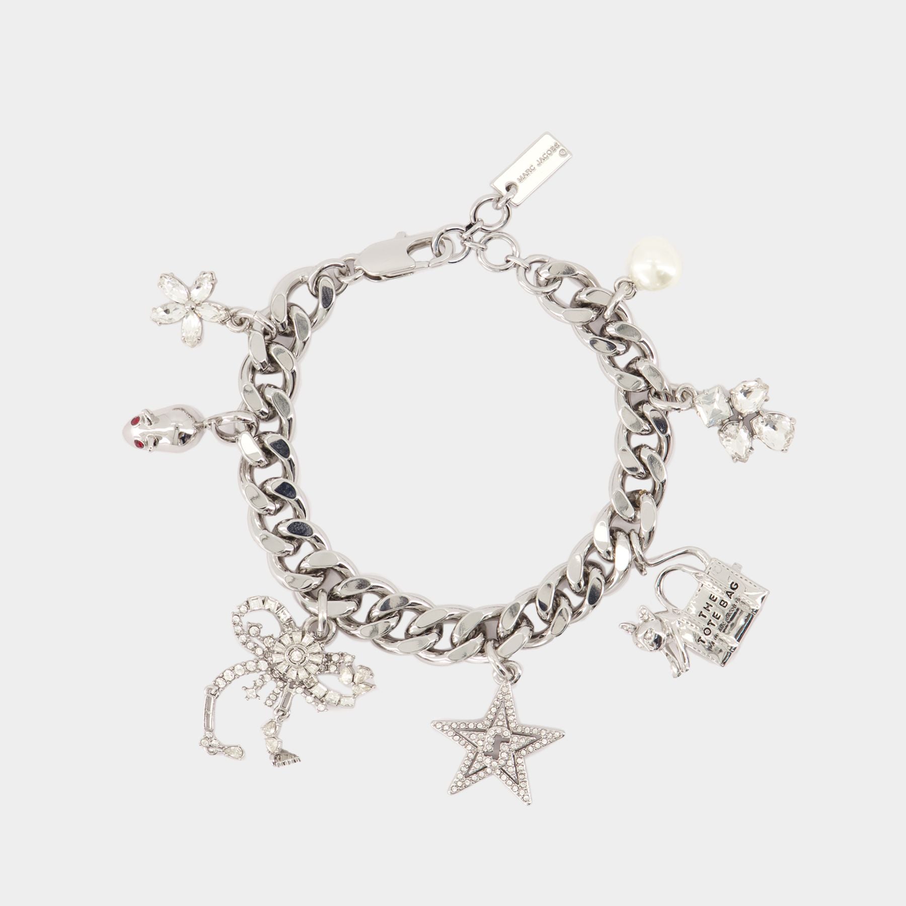 【関税込み】Cats Out Of The Bag Bracelet - Marc Jacobs - Met Marc Jacobs Silver 'Cats Out of the Bag' Charm Bracelet Marc