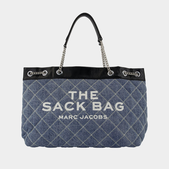 The Large Chain Sack Shoulder Bag - Marc Jacobs - Cotton - Blue