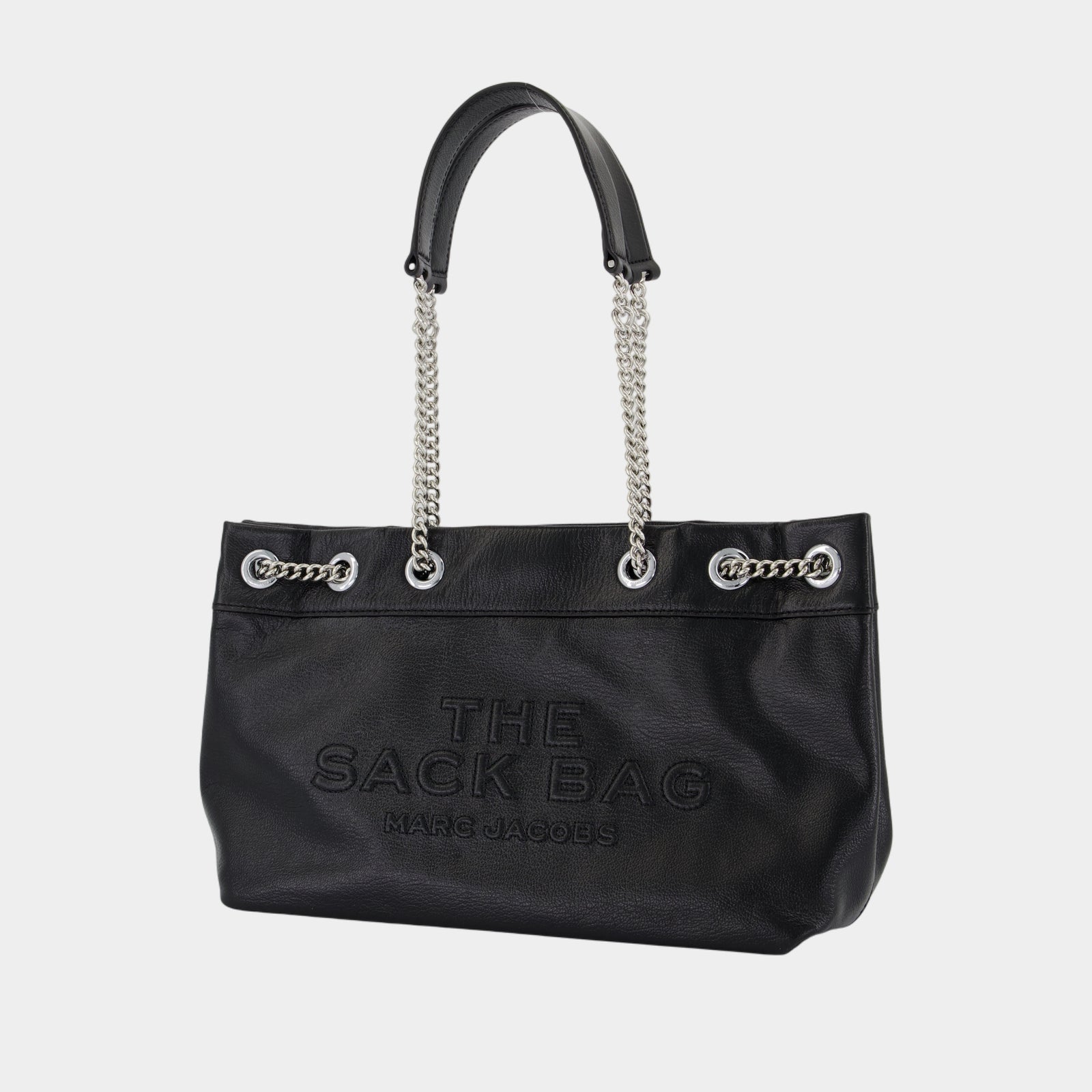 The Chain Sack Shoulder Bag - Marc Jacobs - Leather - Black