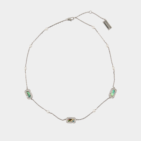 Abalone Necklace - Marc Jacobs - Metal - Silver