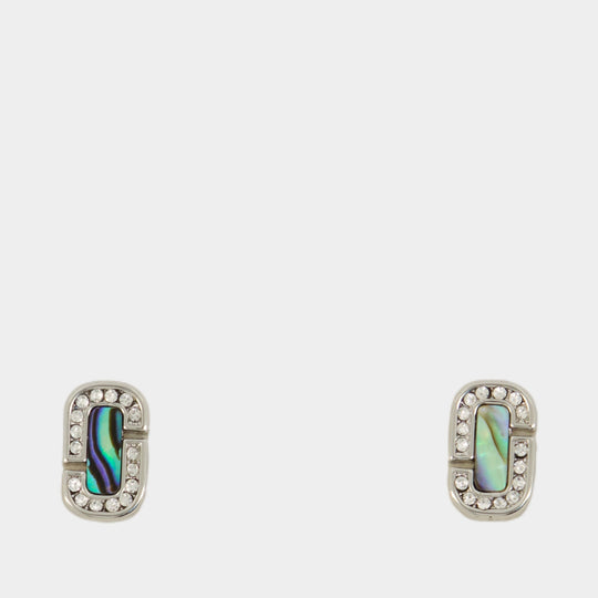 Abalone Earrings - Marc Jacobs - Metal - Silver