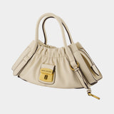 The Small Satchel Shoulder Bag - Marc Jacobs - Leather - Ivory