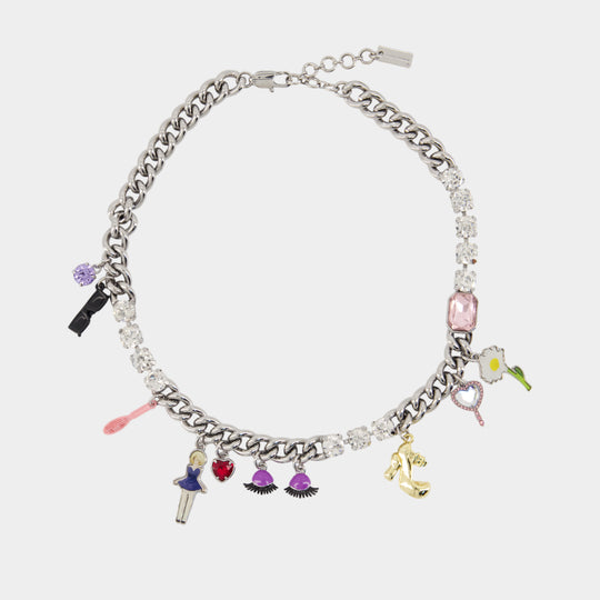 Dollhouse Charm Necklace - Marc Jacobs - Metal - Silver