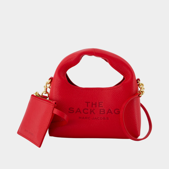 The Micro Sack Crossbody - Marc Jacobs - Leather - Red