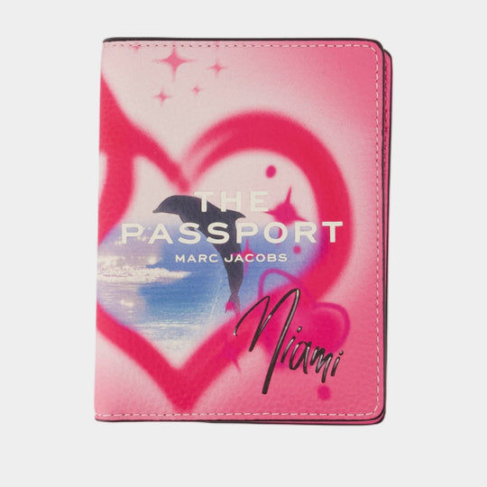 Passport Holder - Marc Jacobs - Leather - Pink
